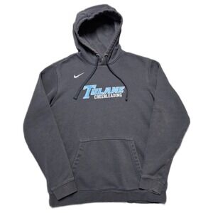 VTG Nike Tulane University Cheerleading Green‎ Wave Hoodie Sz M Y2K Rare